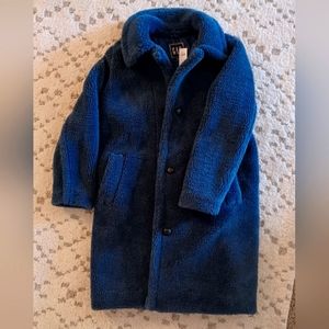 NWT Gap Blue Teddy Coat
